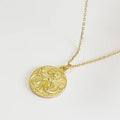 Laodun Wholesale INS Style S925 Silver Necklace Simple Pendant Goddess Elegant Charm Sterling Silver Necklace
