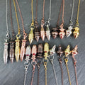 Customize Small Cone Copper Pendulum Alloy Metal Dowsing Pendulums Healing Feng Shui Pendulum with Chain for Hanging Decoration