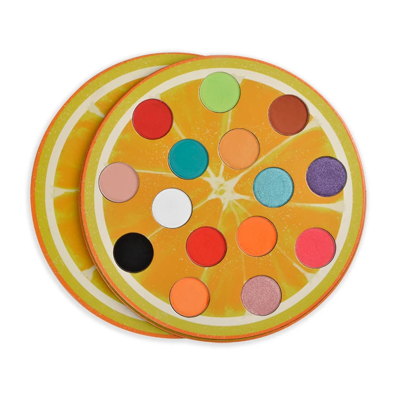 Custom Private Label High Quality 14 Colors Fruit Model Eyeshadow Palette