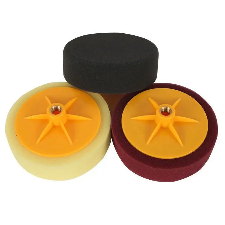 Buffing Polishing Sponge Pads 150mm Backing Plate Screw M14 for Car Bodies OEM Grit 80