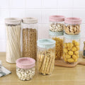 Simplicity Transparent sealed Can with Scale Kitchen Noodle Storage tank Plastic Grain Storage tank Snack Storage Box