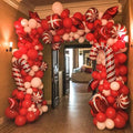 O-013C Factory Wholesale Red Color Merry Christmas Foil Balloons Set for Christmas Birthday Party Decoration