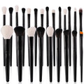 GRACEDO GR145 24pcs Goat Hair Face Use Wood Handle Makeup Brush Set Full Natural White Professional Low MOQ Wholesale