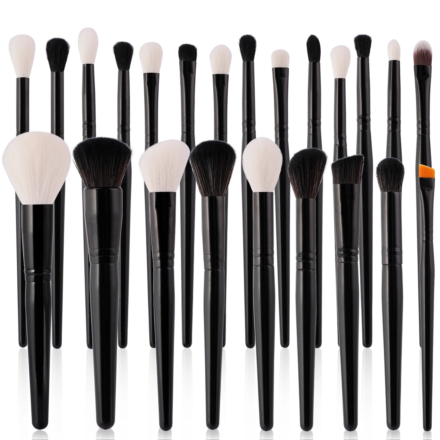 GRACEDO GR145 24pcs Goat Hair Face Use Wood Handle Makeup Brush Set Full Natural White Professional Low MOQ Wholesale