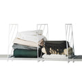 PYJ  Shelf Dividers for Closet Organization Metal Closet Divider Perfect Shelf Organizer for Closet Bathroom or Kitchen Shelves