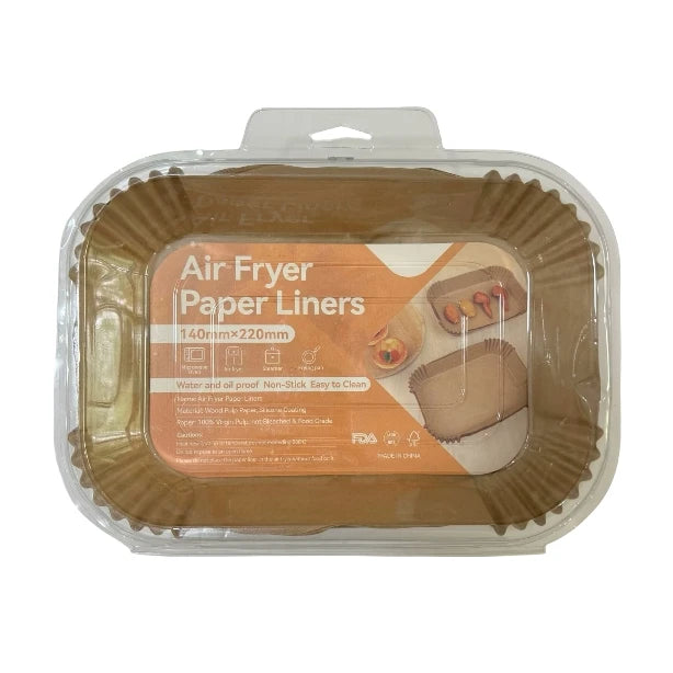 120pcs Disposable Parchment Paper Liners for Air Fryer Water-Proof Baking Paper Accessory 22cm X 14cm Bakeware Oil-Proof