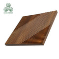 MUMU 3D Materials Luxurious Wooden Slat Ornament Decoration Exterior Flute Geomitic Wood Wall Cladding Panels for Hotel