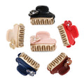 France Acetate Hair Claw Flower with Austria Rhinestone Hair Accessories Pearl Multi Color Hair Claw Clips