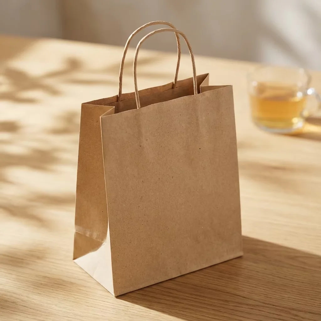 Wholesale Recyclable Biodegradable Custom Luxury Gift Shopping Paper Packaging Bag With Handle