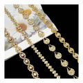 Diy Garment Sewing Accessories Gold Plated Lace Crystal Glass Drill Rhinestones Chain Craft Shoes Hat Stage Costume Trim Lace