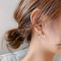 Women Korean Design Crystal Earrings Pearl Earring Jewelry MegaBDM