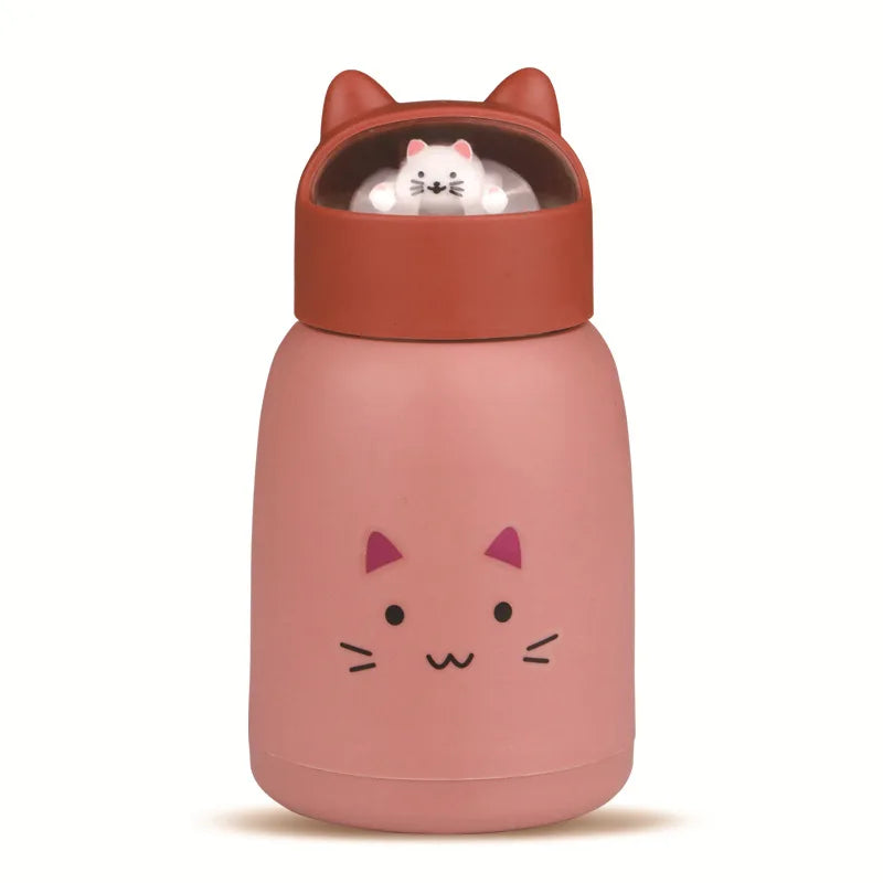 New Cute Pet Animal Water Cup Gift Portable Handy Glass Creative Student Box Water Bottles Minimalist Unisex Thermal Insulation