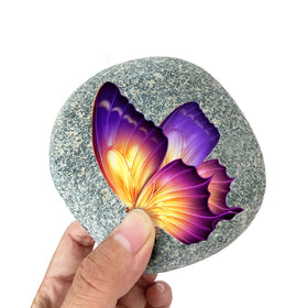 Wholesale Natural River Painted Pebbles Gray Flat Pebble for Paintingchildren's Entertainment DIY Painting Stones by Hand