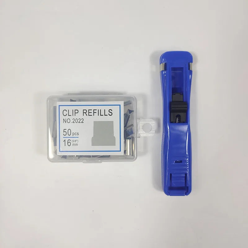Office Products 2025 Hand Paper Clipper With Refills Metal Stapler Metal Paper Clips Stapler