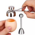 Stainless Steel Egg Topper Cracker Opener for Soft Boiled Eggs  Remover Separator Opener Boiled Raw Egg Topper Cutter Cracker
