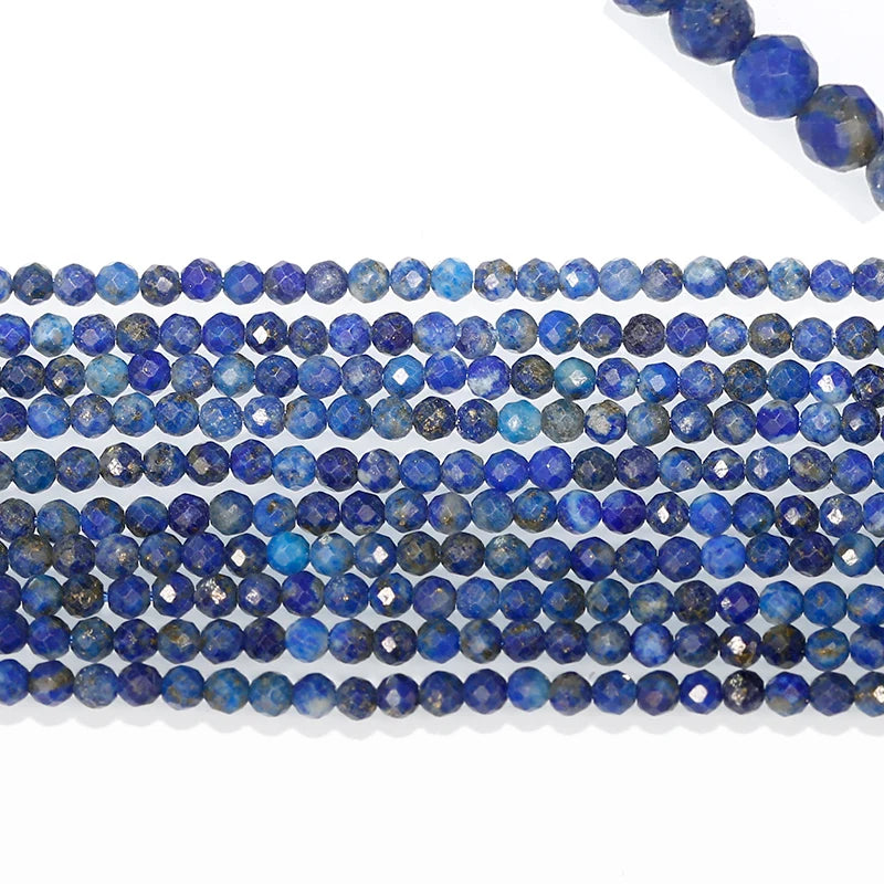 Natural Faceted Black Spinel and Faceted Ruby Stone Beads Loose Gemstone Beads for Jewelry Making
