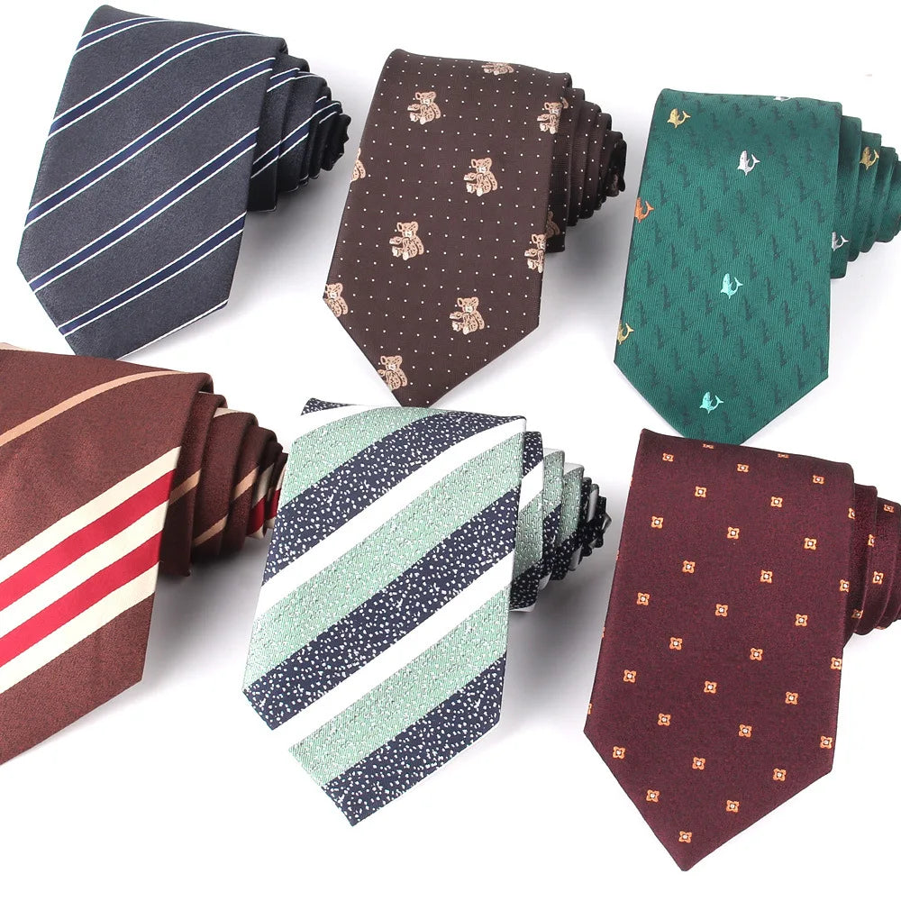 OEM Custom Neck Tie for Men School Tie Manufacturers Striped European Ties Men for Business Wedding