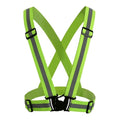Running Cycling Reflective Vinyl Tape Adjustable High Visibility Safety Elastic Strap Reflective Belt Vest