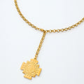Waterproof 18K Gold Plated Stainless Steel Jewelry Adjustable Stainless Steel O-chain Benedict Cross Pendant Necklace YF5075