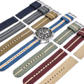 LAIHE Hot Selling 20mm 22mm Elastic Fashion Braided Striped Woven Nylon Watch Strap for  GT2