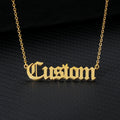 18K Gold Vacuum Plated Stainless Steel Necklace Personalized Letter Necklace for Women Custom Names Necklace