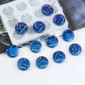 Round Sign Epoxy Resin Molds for Jewelry Making DIY Craft/ Keychains Clay Crafts Punch-Free.