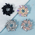 Factory Supply Flower Crystal Brooch for Women Fashion Brooch Pin Bouquet Rhinestone Brooches and Pins Scarf Clip Jewelry Gifts