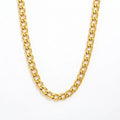 Fenny 18K PVD Plated Trend Minimalist Basic Choke Chain Necklace Versatile for Women Stainless Steel Jewelry Wholesale