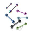 Oem Custom Cnc Stainless Steel Machining Stainless Steel Colorful Internal Straight Gold Barbell