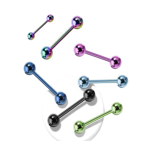 Oem Custom Cnc Stainless Steel Machining Stainless Steel Colorful Internal Straight Gold Barbell