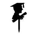 Wholesale Black Graduation Acrylic Cake Topper for Graduation PartyGraduation Cake TopperGraduation Party Decorations