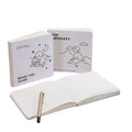 Wenzhou School Supplies Square White Thick Paper Lines Grid for Notebooks Mini Style with Thermal Binding