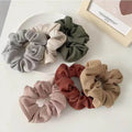 Wholesale Custom Solid Color Scrunchies Girl Elastic Scrunchies in Hair Scrunchie for Women