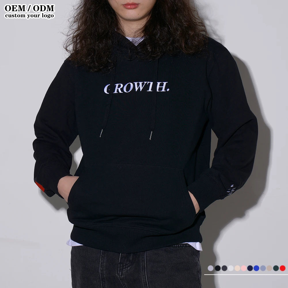 Xinglan Unisex Pullover 100% Cotton Heavy Warm Brushed 300g Winter Season Hooded Custom Printing Embroidery Logo Wholesale