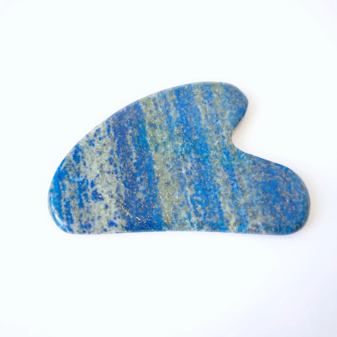 2026 100% Reliable Heart Shaped Guasha Board Lapis Lazuli Stone Scraping Massage Tool gua sha board for sale healing souvenirs