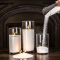 Valentine's Day Wedding Diwali Father's Day Bars Environment-Friendly Plant-Based Floating Pearled Sand Wax Candle Aromatherapy