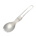 Titanium Spork Camping Spoon Picnic Fork with Folding Handle Outdoor Dinnerware Fork Utensils for Outdoor Camping camping accessories
