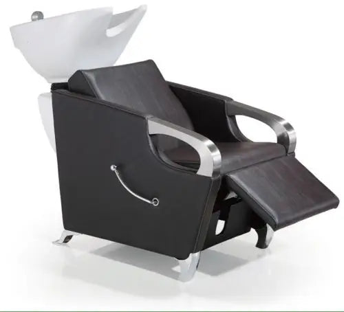 Professional Equipment Hairdressing Black Adjustable Shampoo Chair Salon Furniture