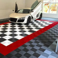 Waterproof Interlocking Plastic Garage Floor Tiles Click-to-Fit Vinyl Flooring Rubber Flooring for Gym Graphic Design Solution