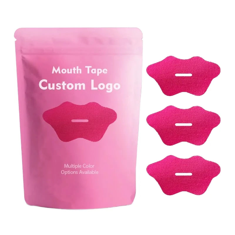 30-Pcs Black Breathable Cotton Sleep Strips Anti-Snoring Mouthtape for Nasal Relief While Sleeping