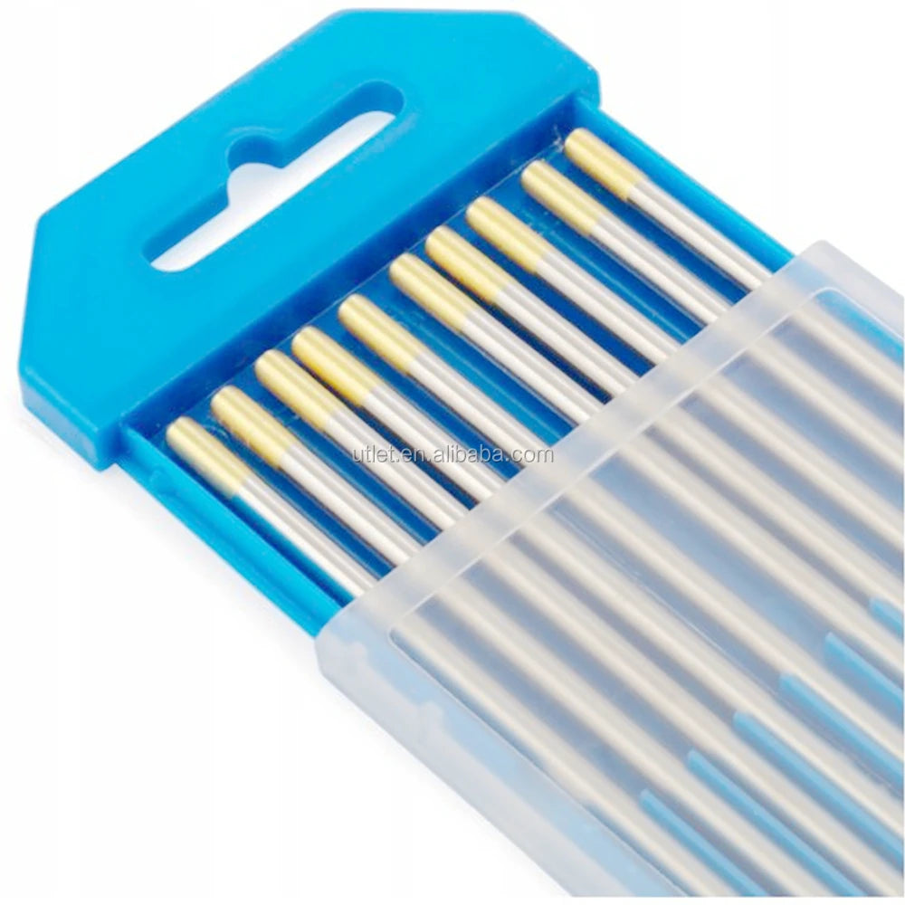 Customizable 3.2mm X 150mm OBM Gold Tungsten 1.5% La Lanthanated DC Tig Welding Electrode