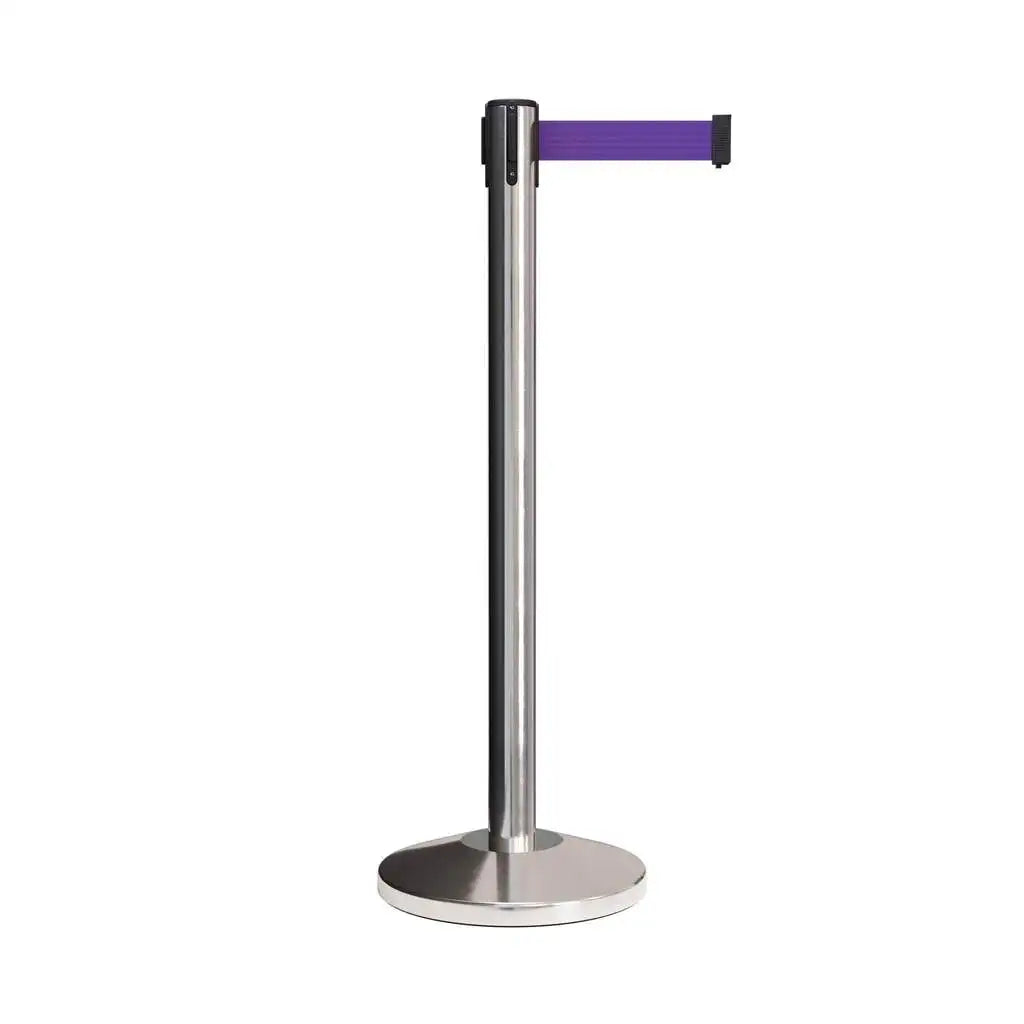 Customizable Slow Braking System Technology Retractable 3 Meter Tapes Queue Belt Barriers