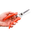 Silver & Gold High-Temperature Hardening Pruning Shears with Non-Slip Aluminum & Plastic Handle Straight Edge Sharp Blade Pruner