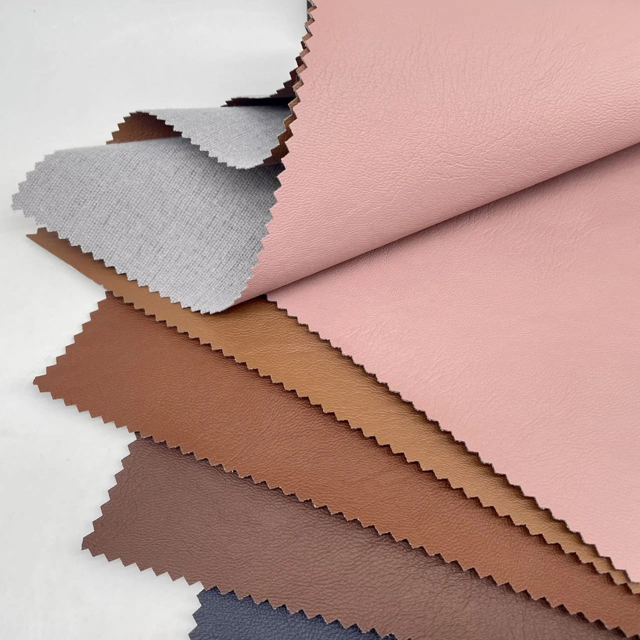 PFAS FREE Waterproof Embossed PU Leather with TC Backing Economical Middle East Market for Jacket Garments Dresses Costumes