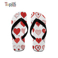 Topjlh Cooling Beach Flip Flops Custom Sublimation Printed Sandals for Summer Wedding Pool Parties (Custom Logo)