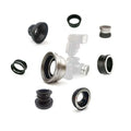 OEM Custom CNC Machining High Precision 5 Axis Aluminum Turned Camera Lens Barrel Housing Parts Stainless Steel Wire Broaching