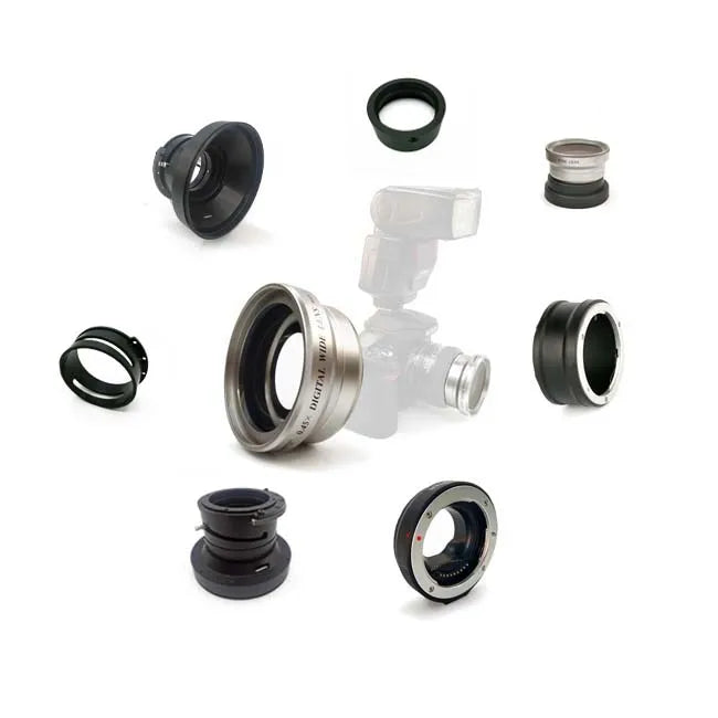 OEM Custom CNC Machining High Precision 5 Axis Aluminum Turned Camera Lens Barrel Housing Parts Stainless Steel Wire Broaching