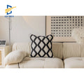 Innermor Tufted Bohemian Decor Cotton Cushion Cover Handicrafts Embroidery for Home or Hotel Use Square Shape