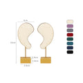 Hot Selling Ear Shaped Metal Ultrafine Fiber Earring Bracket Earring Display Stand