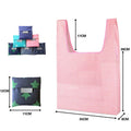 Custom Reusable Folding Shopping Bag Eco-friendly Shopping Handbags Portable Tote Household Grocery Storage Bag Storage Supplies